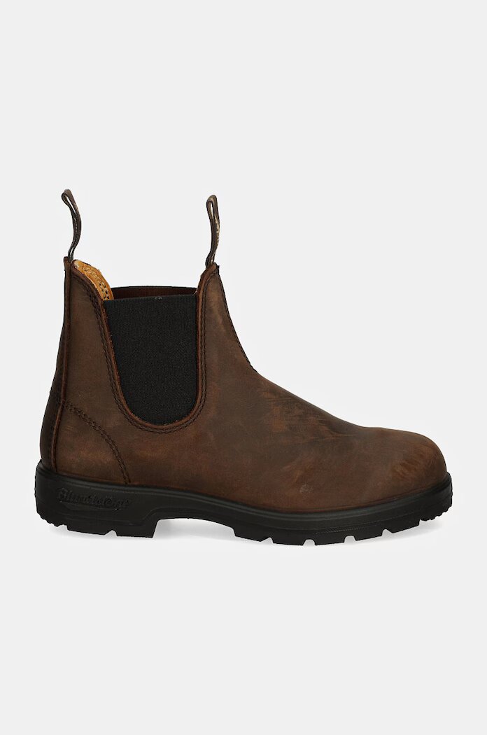 BLUNDSTONE Боти челси от набук в кафяво с равна подметка 2340