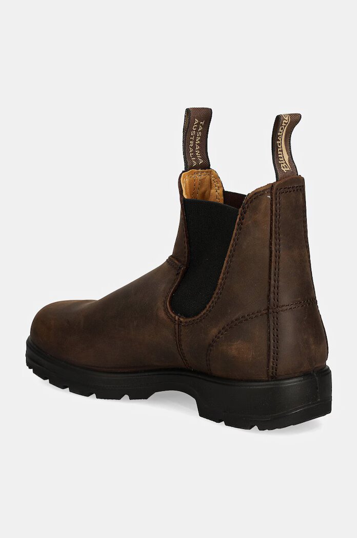 BLUNDSTONE Боти челси от набук в кафяво с равна подметка 2340