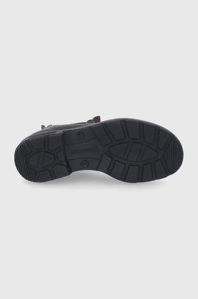 BLUNDSTONE Кожени боти челси 500 дамски в кафяво с равна подметка 500
