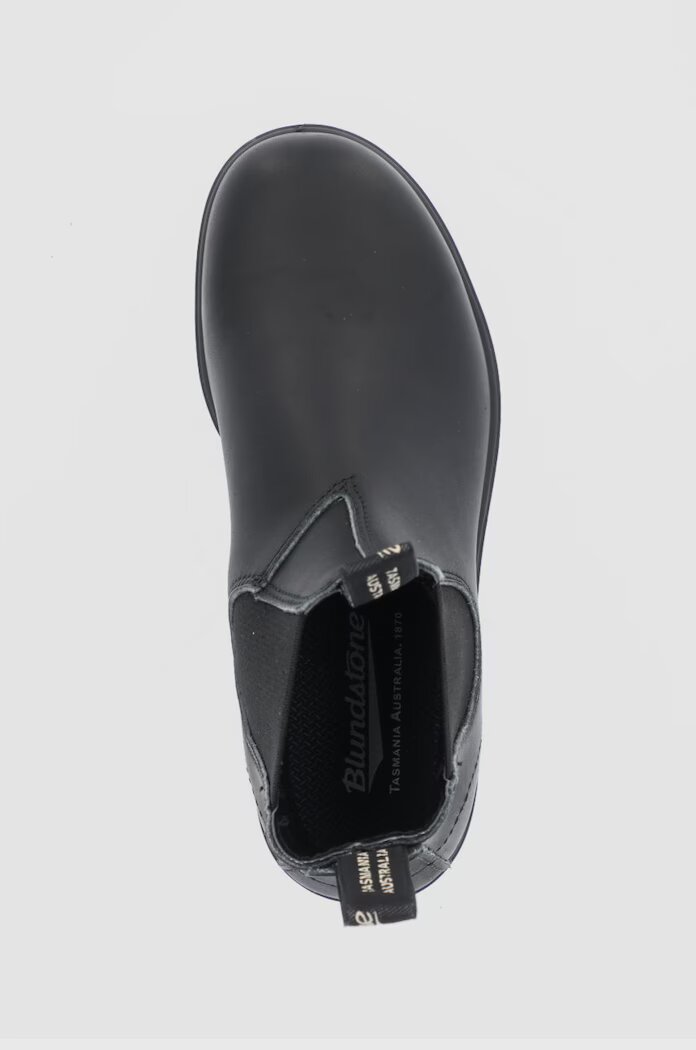 BLUNDSTONE Кожени боти челси 510 дамски в черно с равна подметка