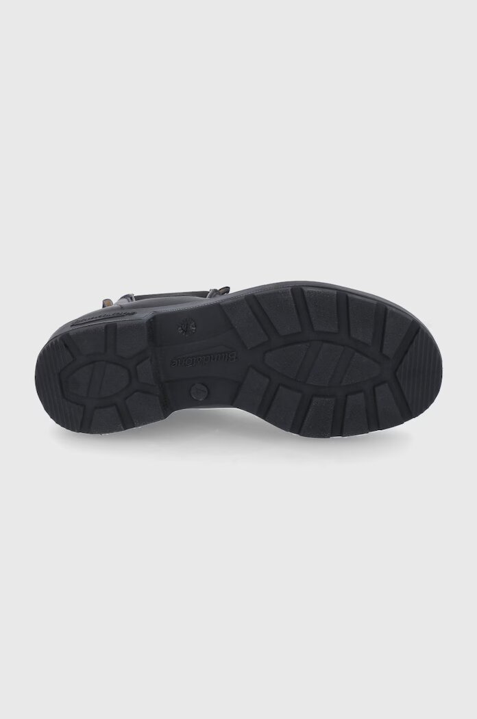BLUNDSTONE Кожени боти челси 510 дамски в черно с равна подметка