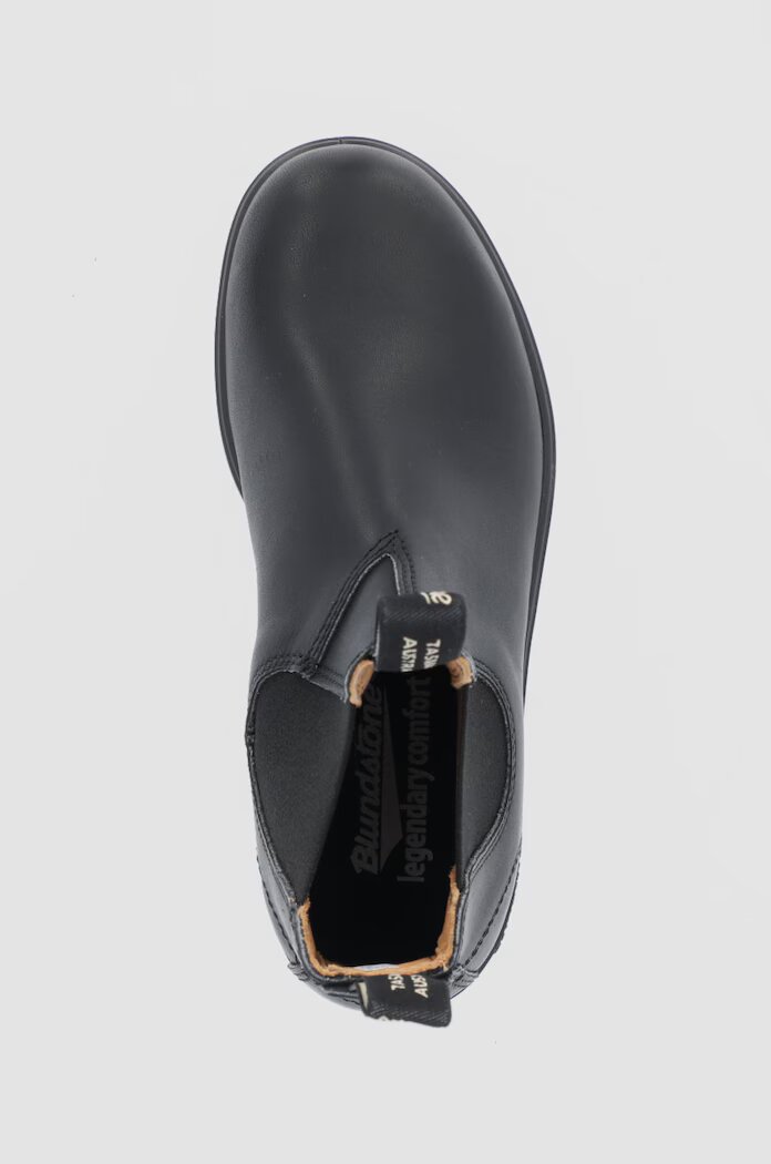 BLUNDSTONE Кожени боти челси 558 в черно с равна подметка