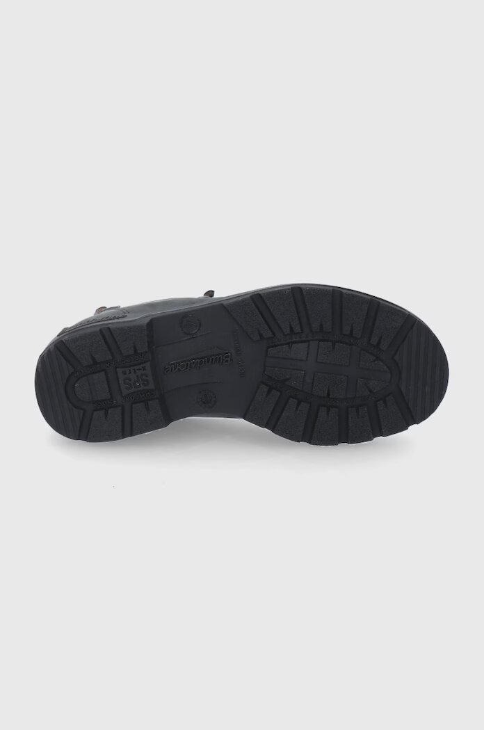 BLUNDSTONE Кожени боти челси 587 дамски в сиво с равна подметка 587