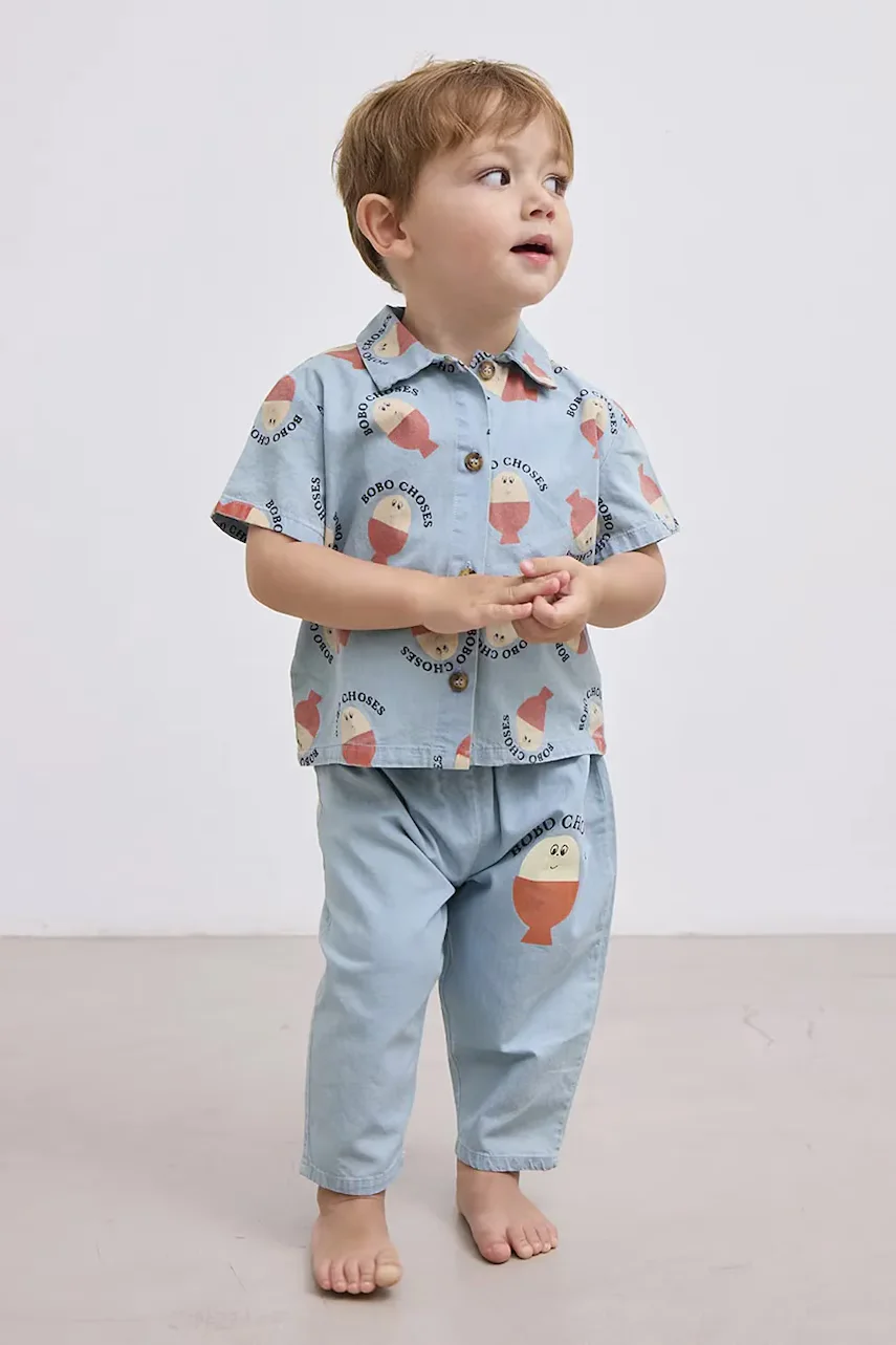 Bobo Choses Бебешка памучна риза Morning Egg