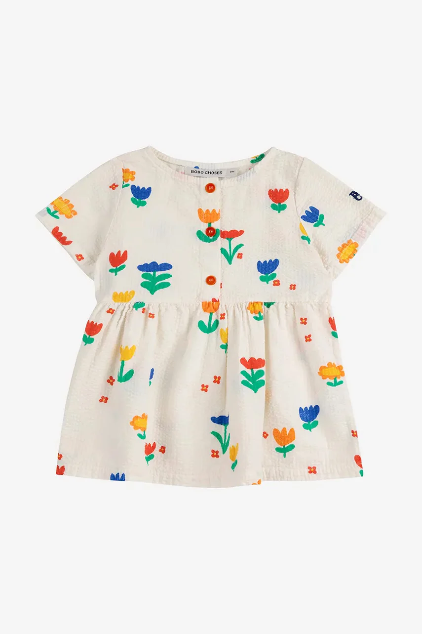 Bobo Choses Бебешка памучна рокля Garden Party