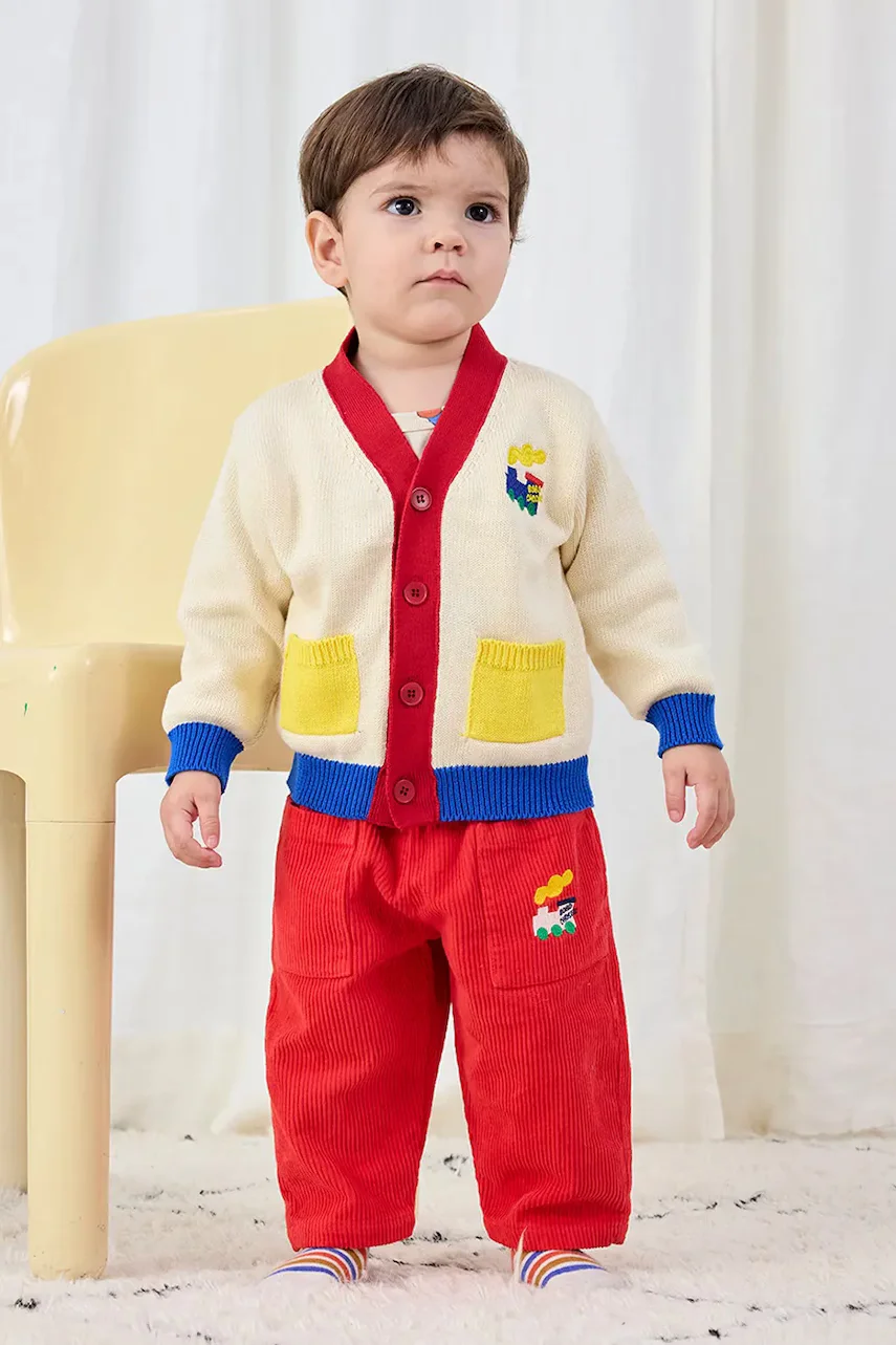 Bobo Choses Бебешки памучен панталон Choo Choo