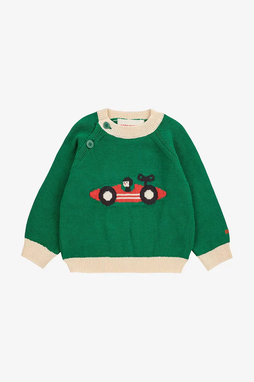 Bobo Choses Бебешки памучен пуловер Race Car