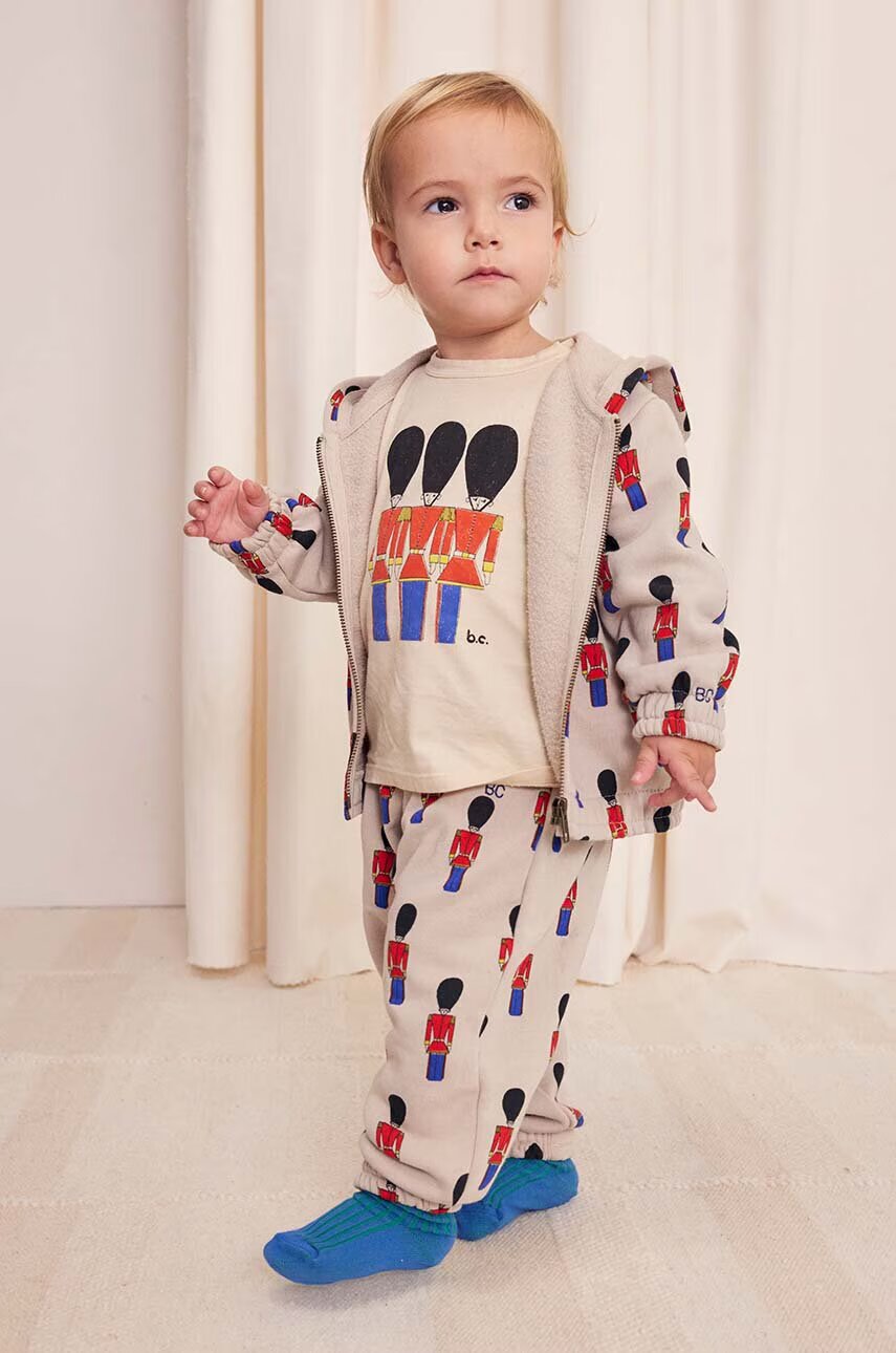 Bobo Choses Бебешки памучен спортен панталон Little Tin Soldier