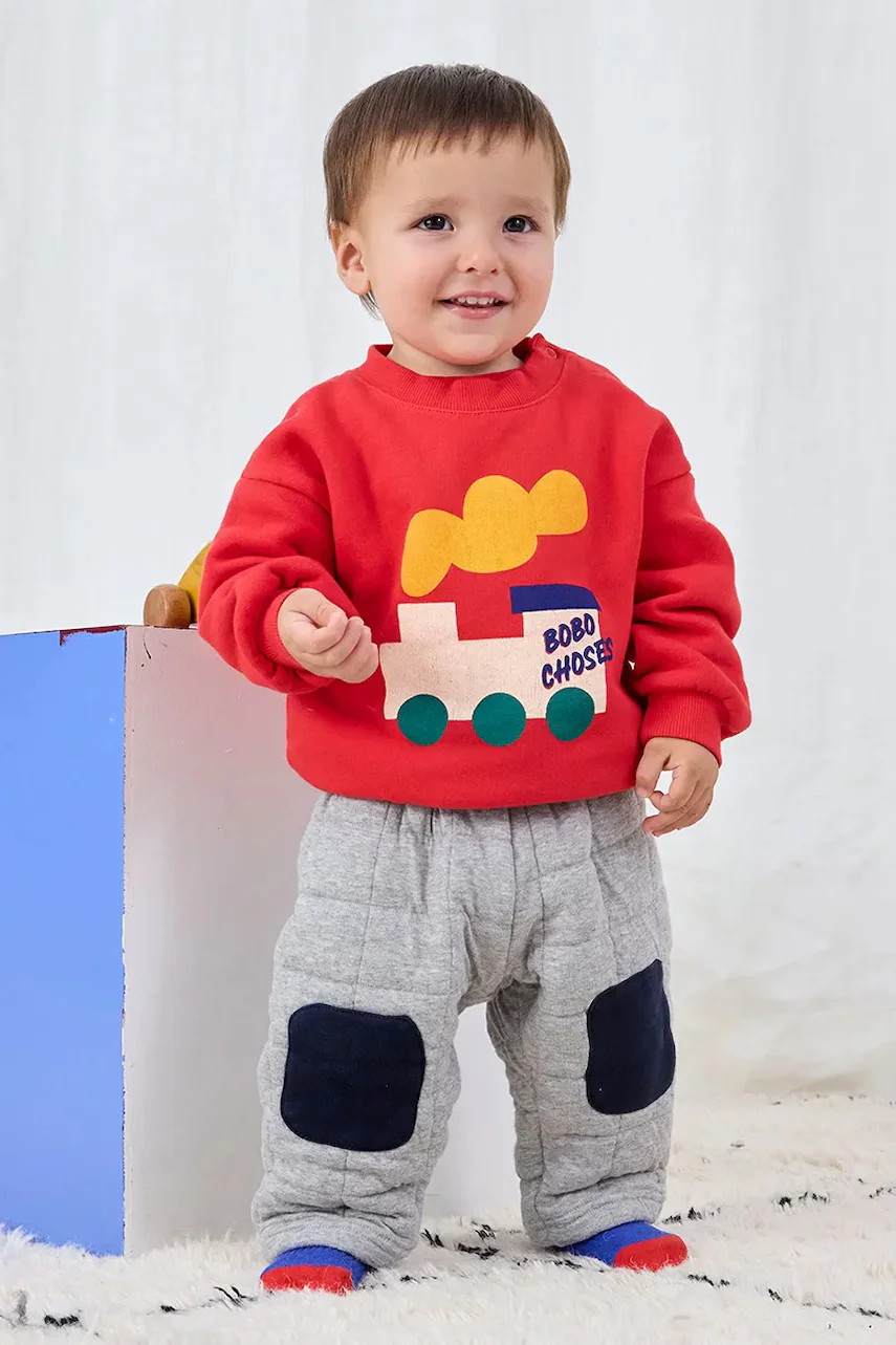 Bobo Choses Бебешки памучен суичър Choo Choo