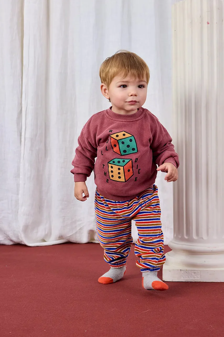 Bobo Choses Бебешки памучен суичър Roll The Dice