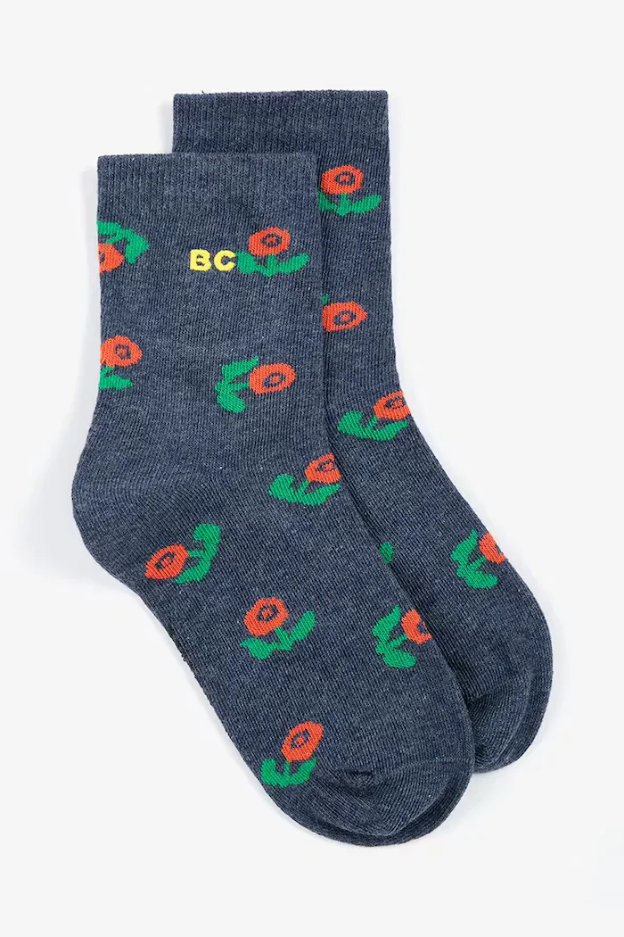 Bobo Choses чорапи за деца Stamp Bloom тъмносини B226AI010