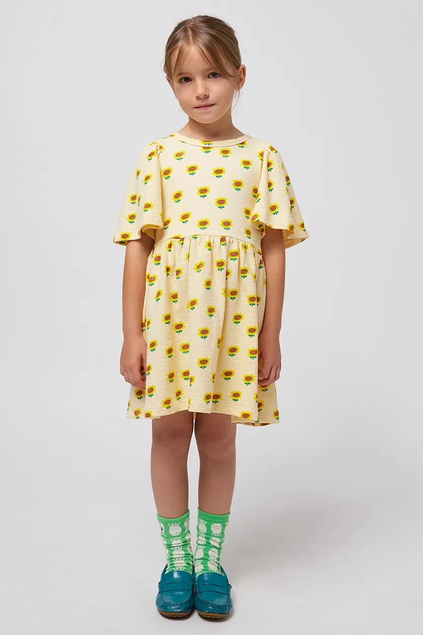 Bobo Choses Детска памучна рокля Sunflower