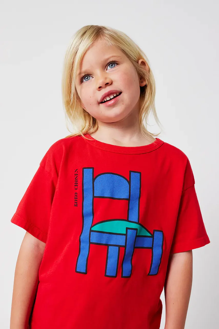 Bobo Choses Детска памучна тениска Chair