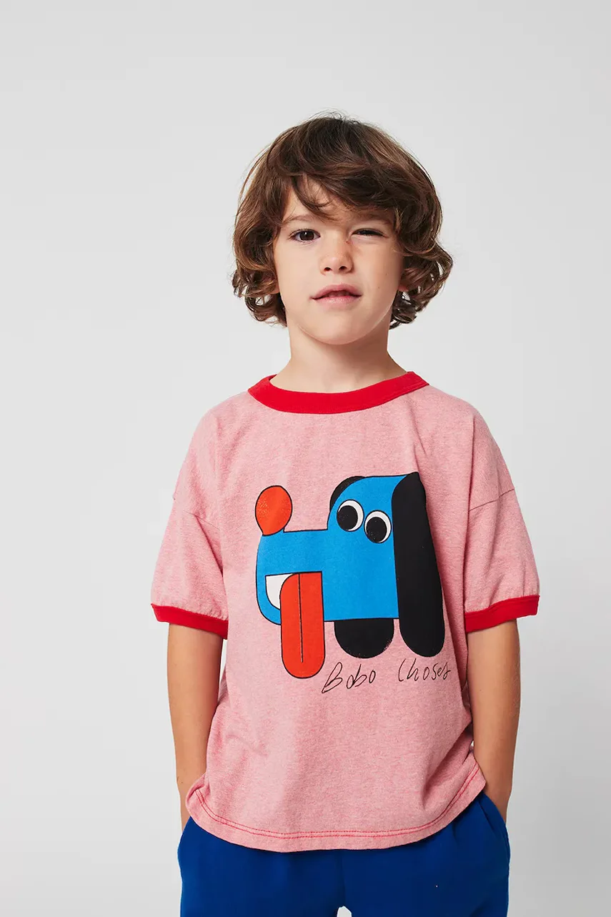 Bobo Choses Детска памучна тениска Doggy Mate