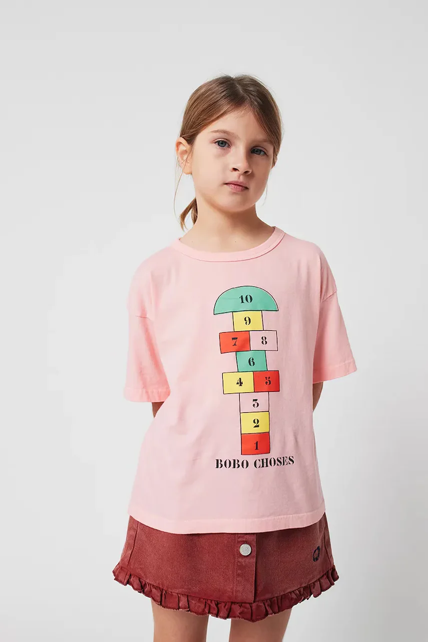 Bobo Choses Детска памучна тениска Hopscotch