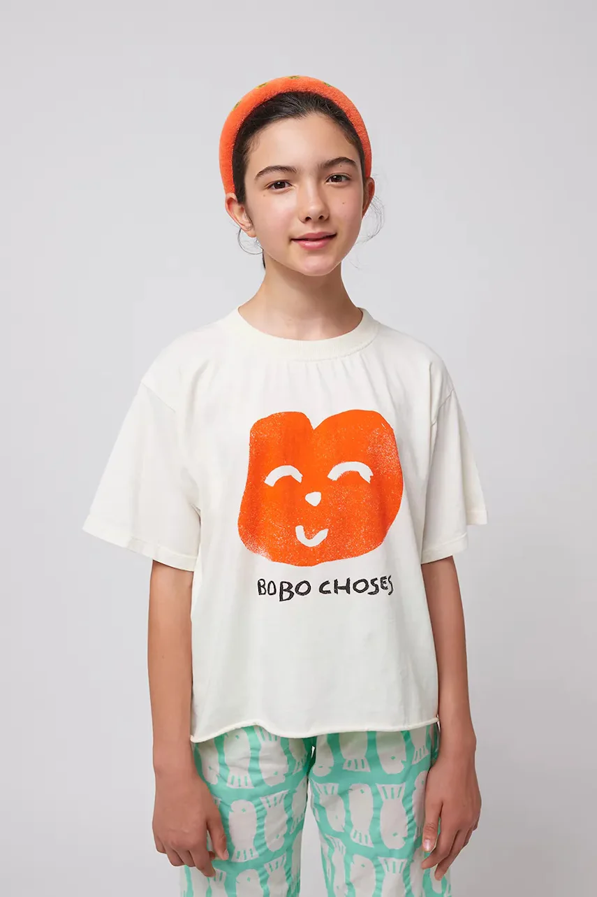 Bobo Choses Детска памучна тениска Joyful Face