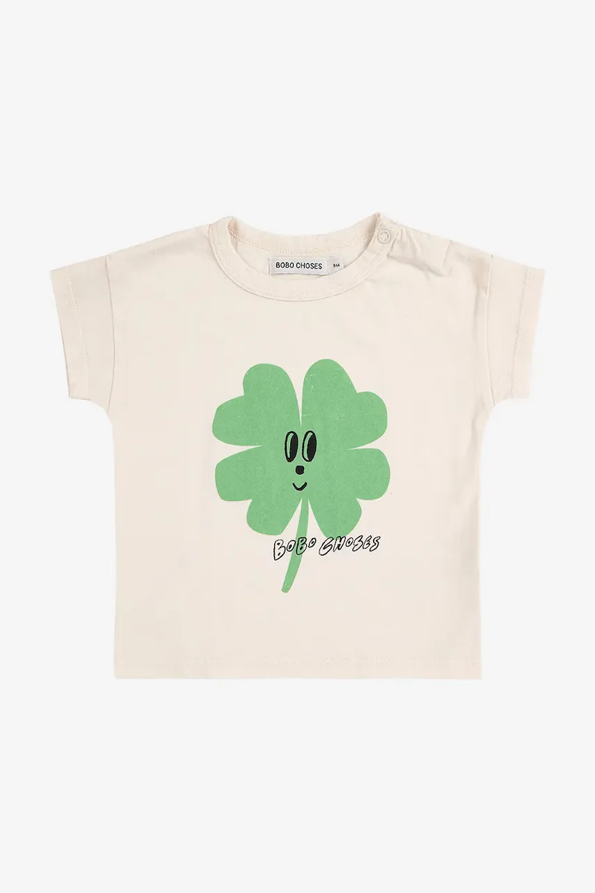 Bobo Choses Детска памучна тениска Lucky Clover