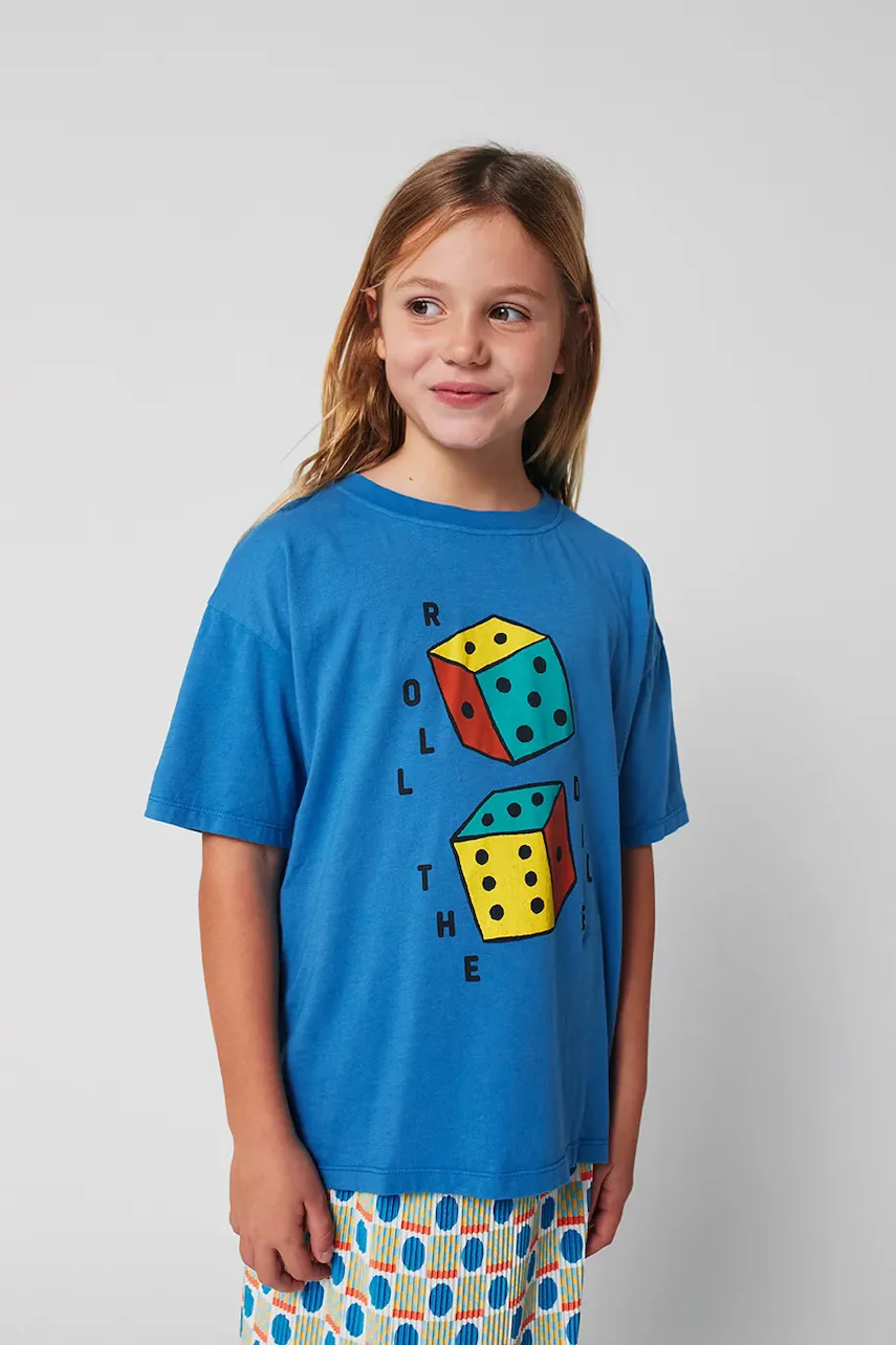 Bobo Choses Детска памучна тениска Roll The Dice