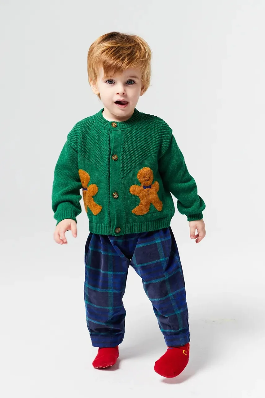 Bobo Choses Детска жилетка с вълна Gingerbread