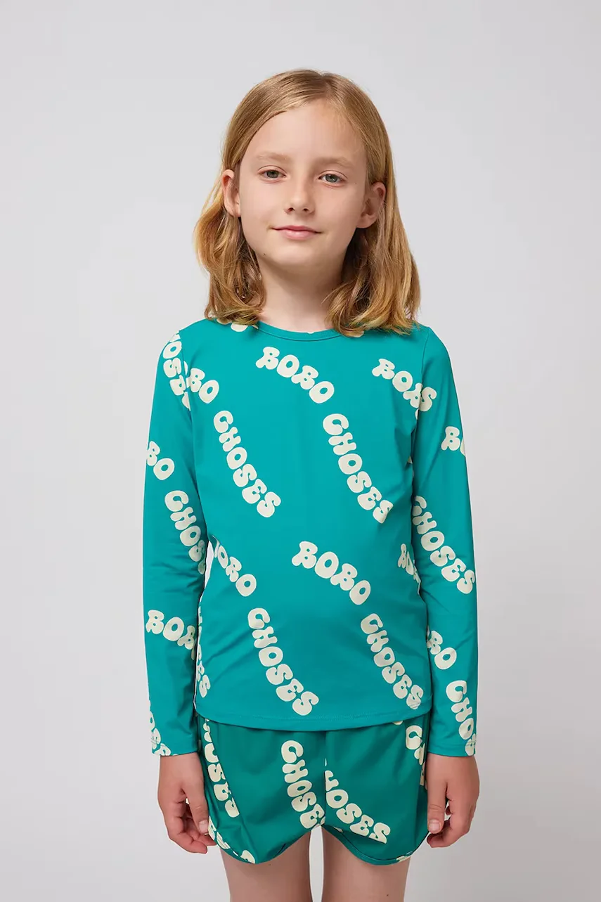 Bobo Choses Детски бански с дълги ръкави Wavy