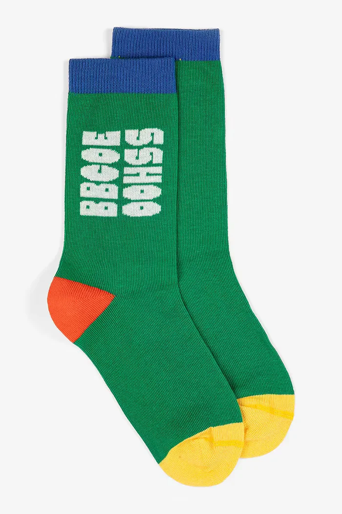 Bobo Choses Детски чорапи Modern в зелено B126AI044