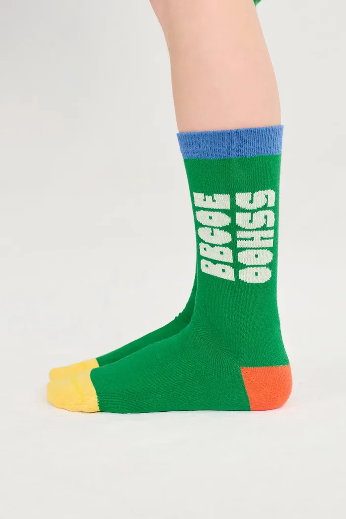 Bobo Choses Детски чорапи Modern в зелено B126AI044