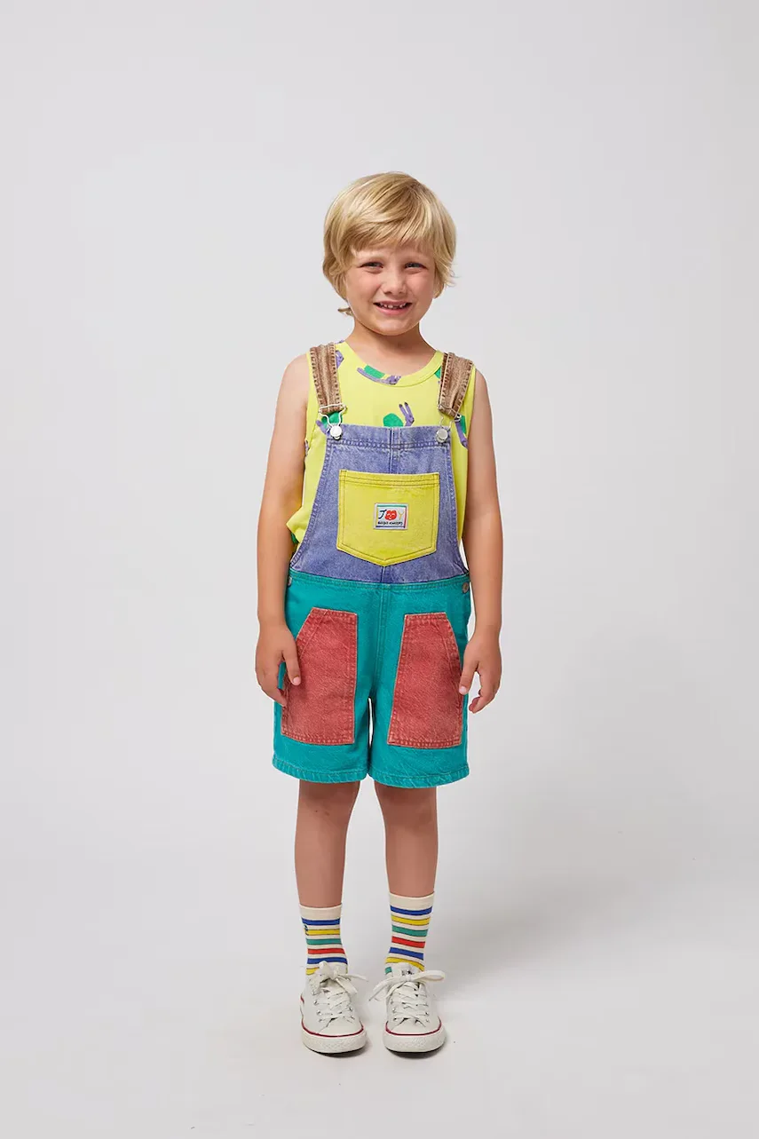 Bobo Choses Детски дънков гащеризон Smiling