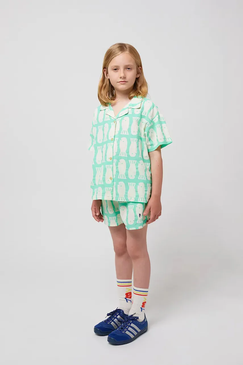 Bobo Choses Детски памучен къс панталон Lucky Fish