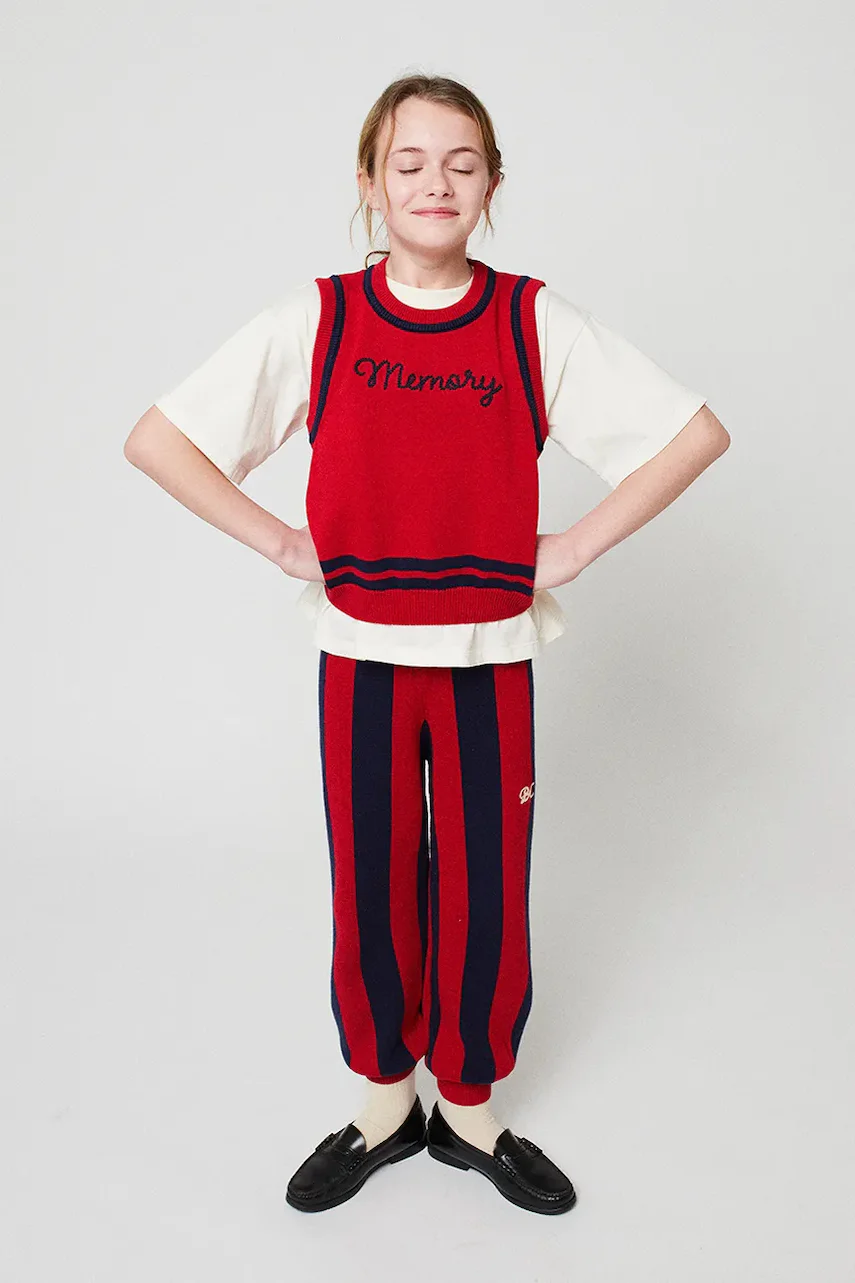 Bobo Choses Детски памучен панталон Striped