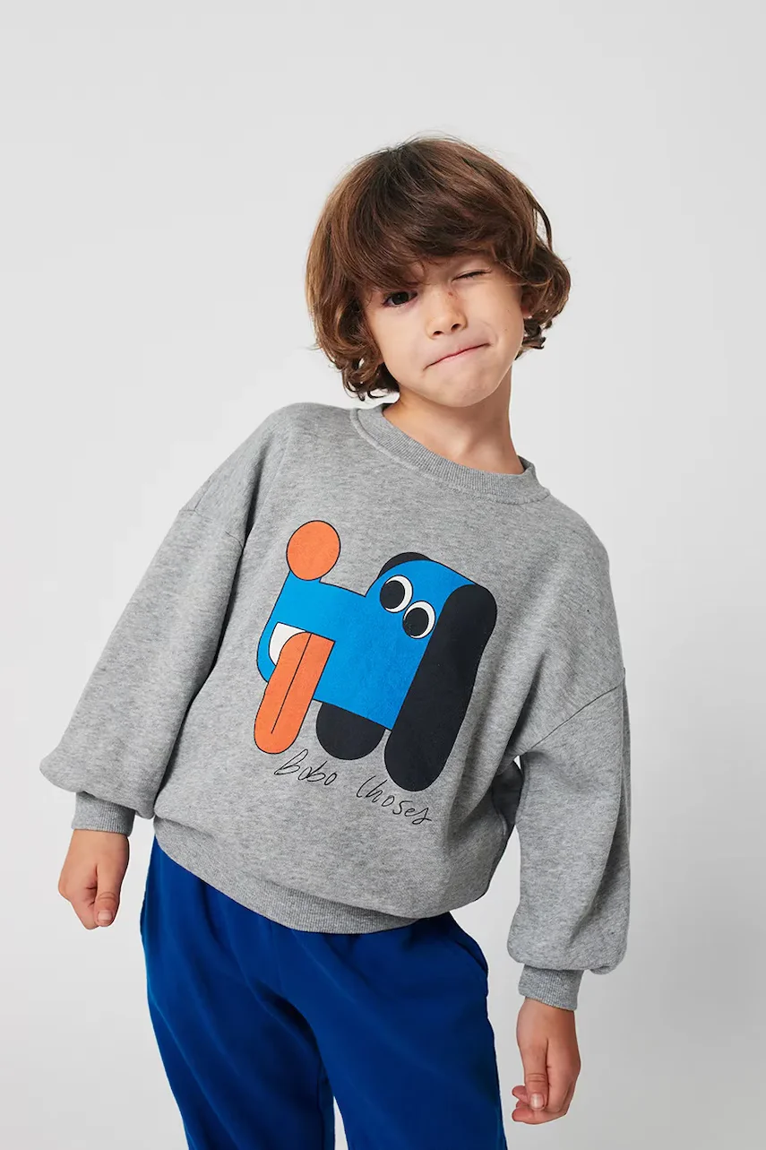 Bobo Choses Детски памучен суичър Doggy Mate