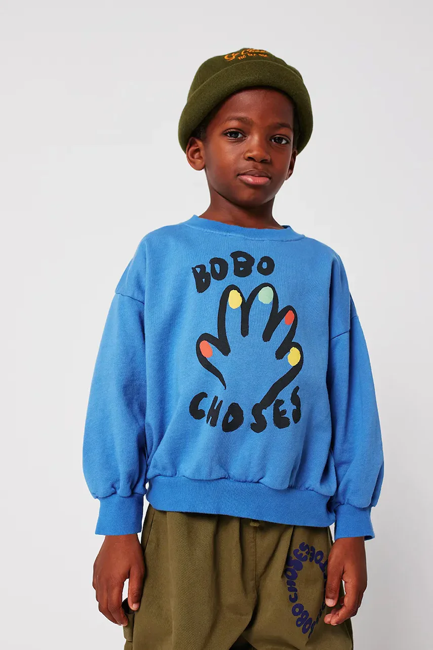 Bobo Choses Детски памучен суичър High Five