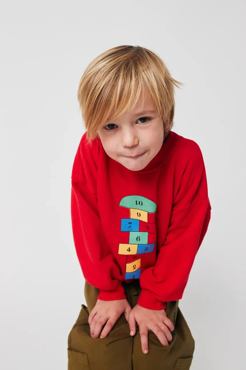 Bobo Choses Детски памучен суичър Hopscotch
