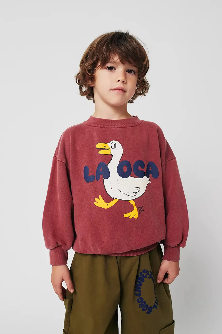 Bobo Choses Детски памучен суичър La Oca