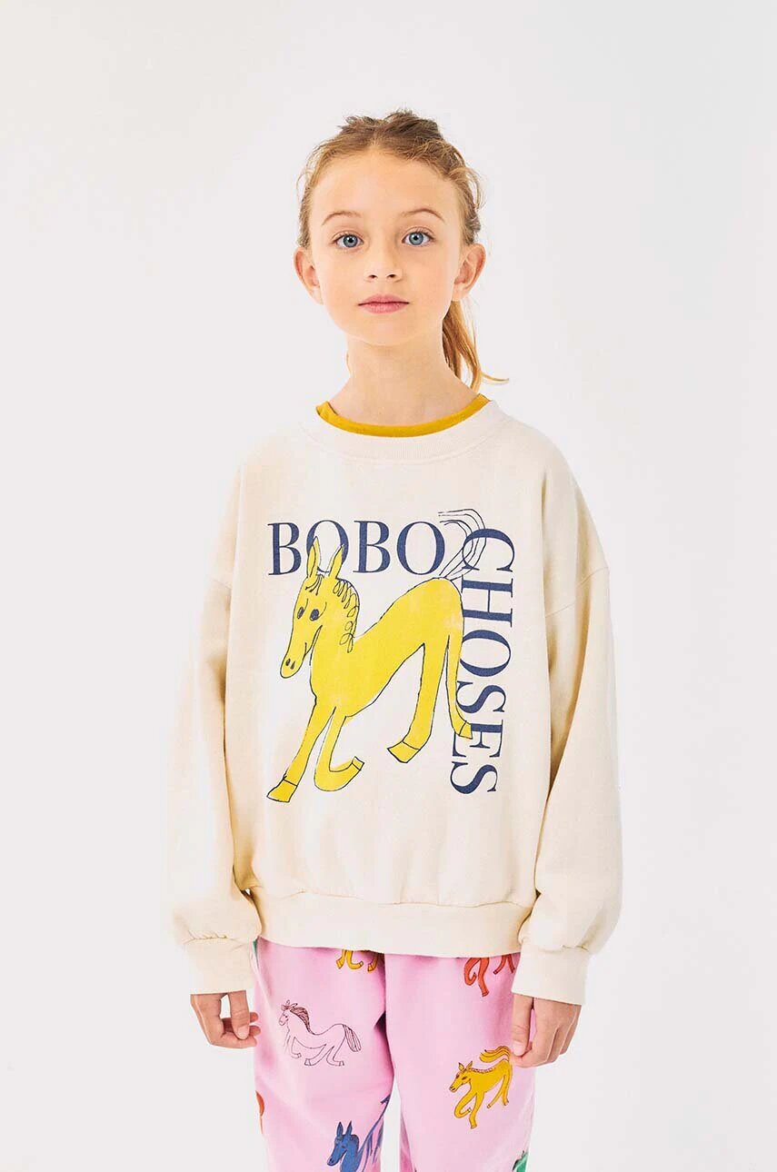Bobo Choses Детски памучен суичър Wonder Horse
