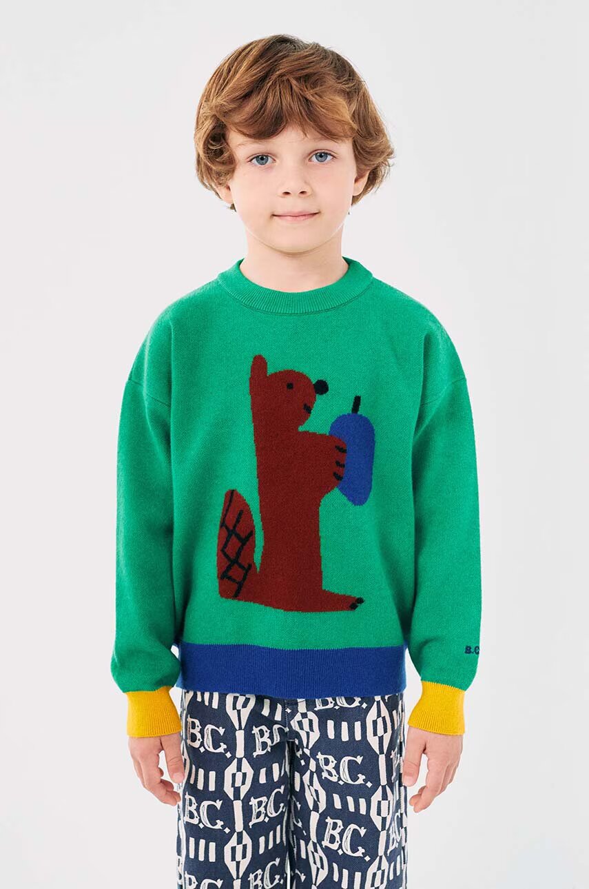 Bobo Choses Детски пуловер Hungry Squirrel