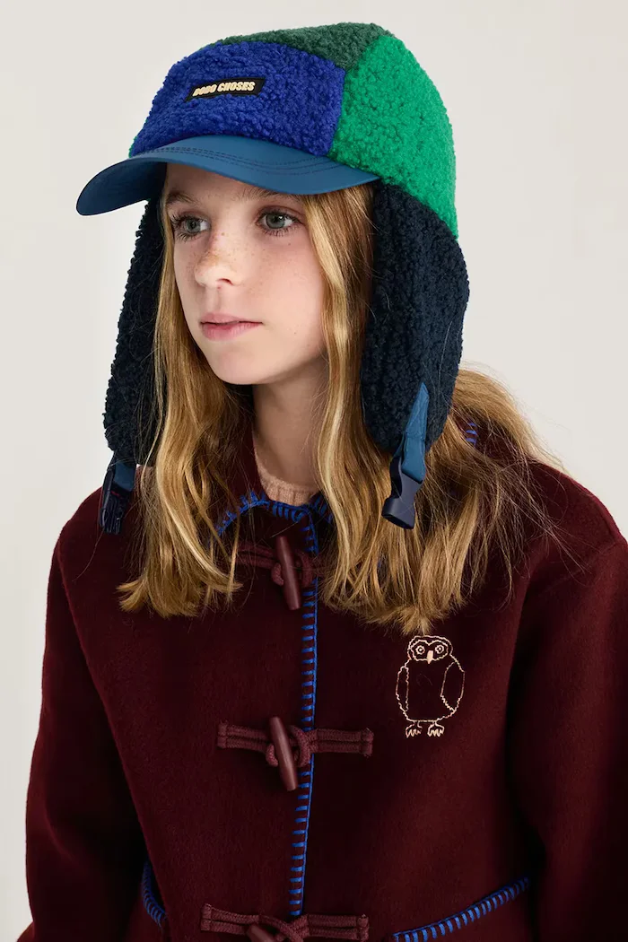 Bobo Choses шапка тип ушанка за деца зелена B226AI028