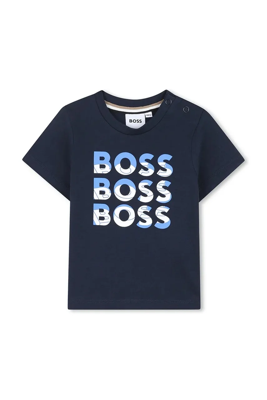 BOSS Бебешка памучна тениска