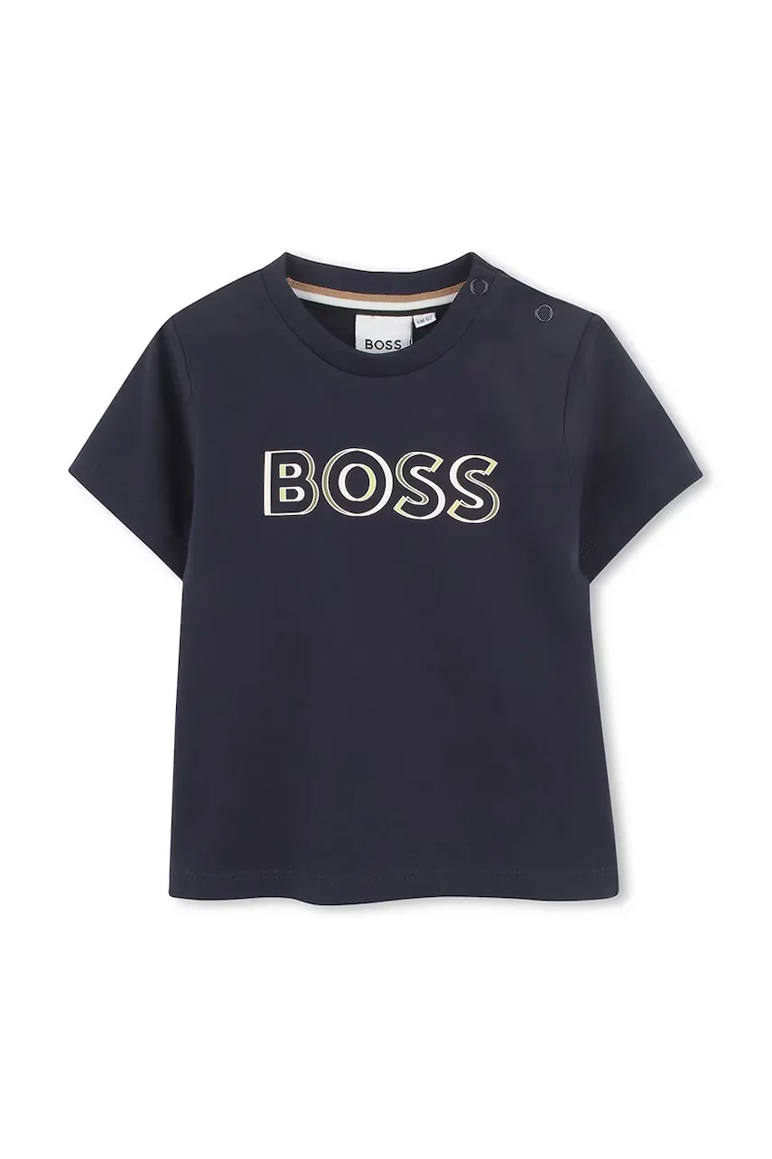 BOSS Бебешка памучна тениска