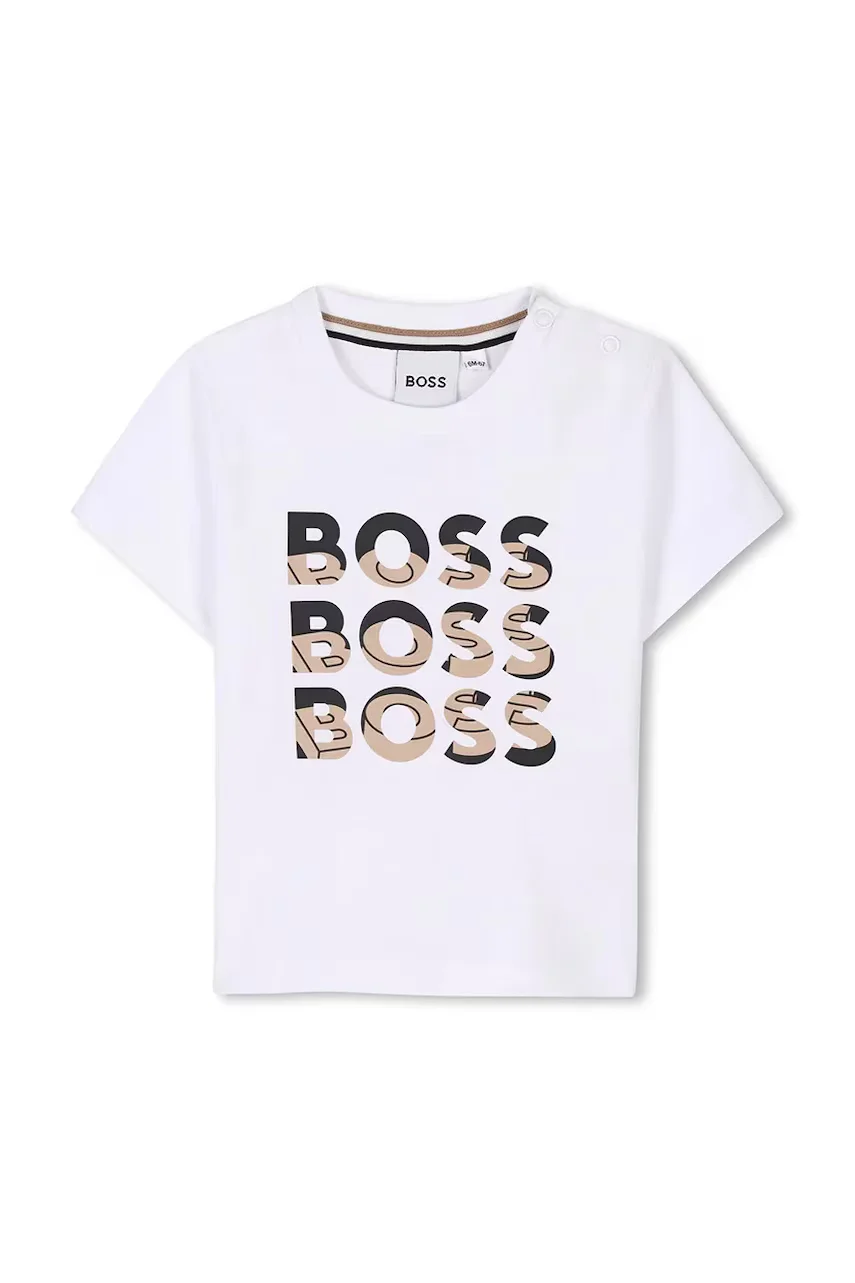 BOSS Бебешка памучна тениска