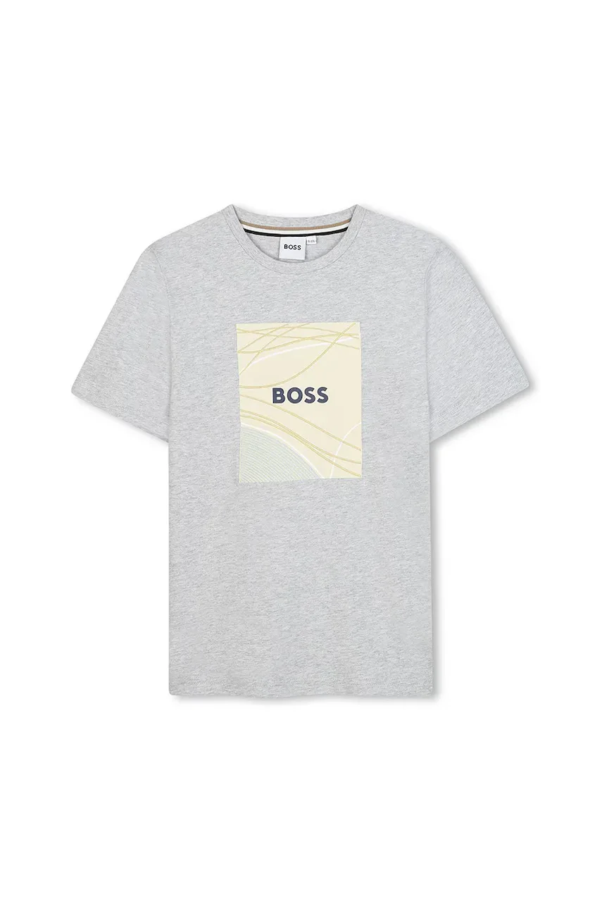 BOSS Бебешка памучна тениска