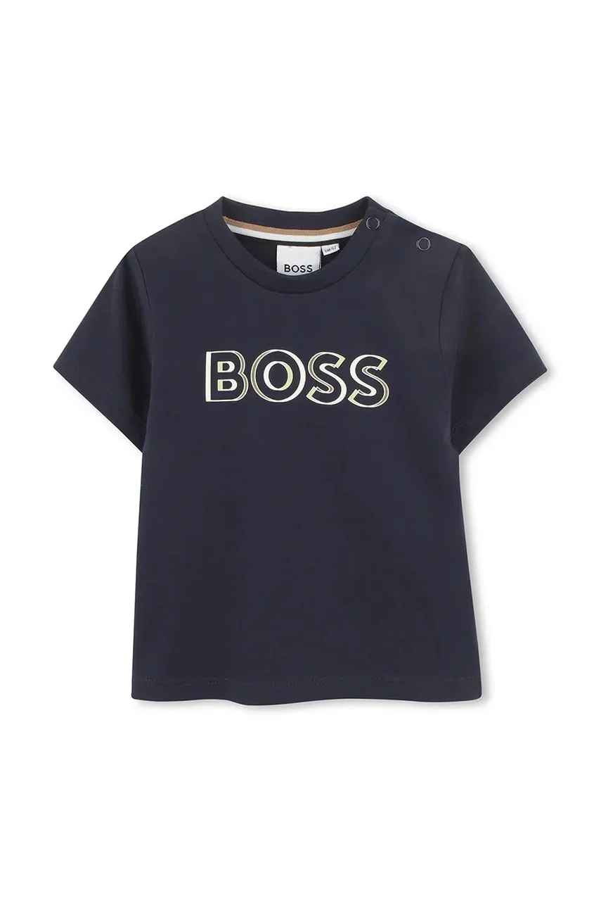 BOSS Бебешка памучна тениска