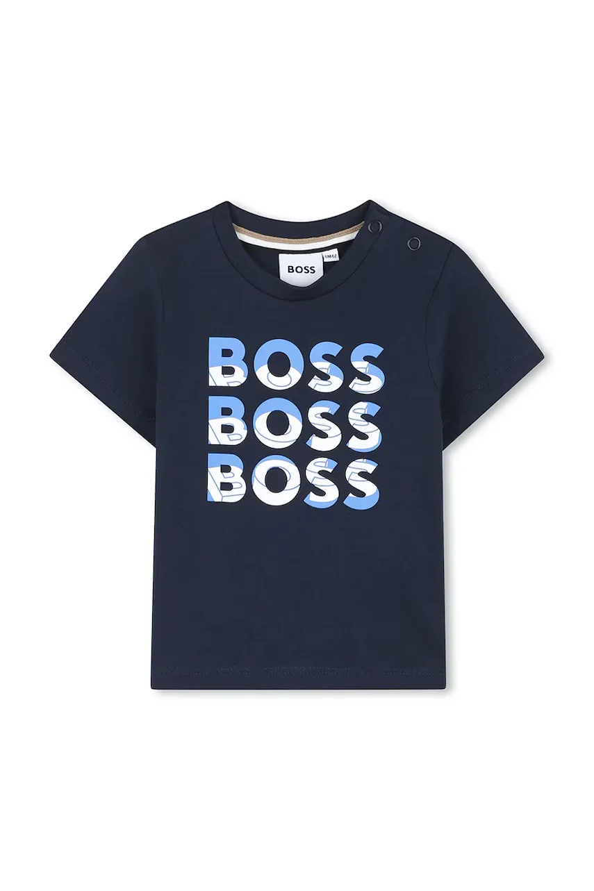 BOSS Бебешка памучна тениска