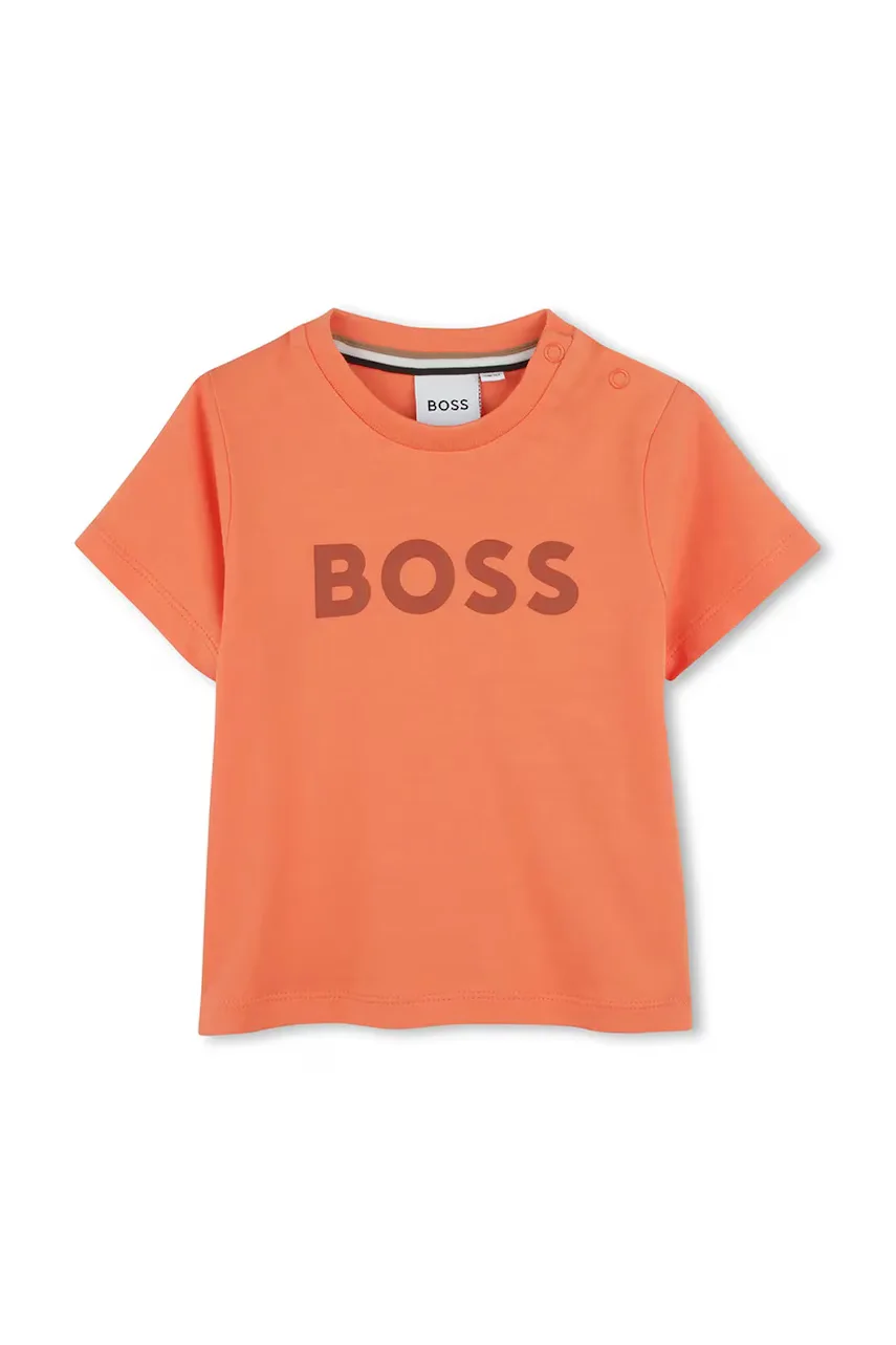 BOSS Бебешка памучна тениска