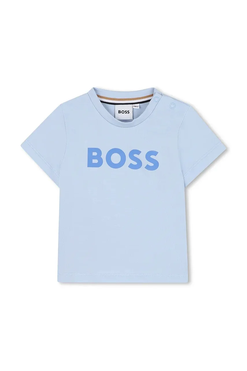 BOSS Бебешка памучна тениска