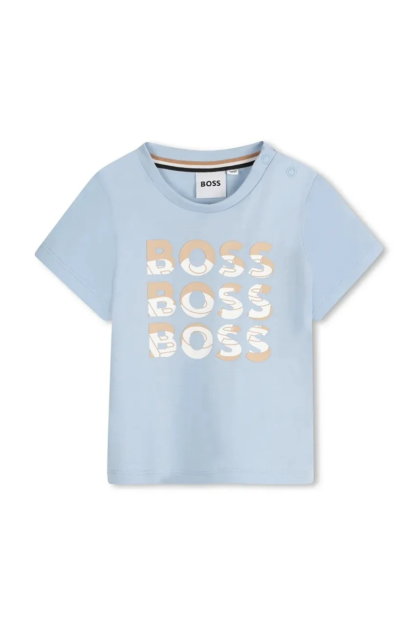 BOSS Бебешка памучна тениска