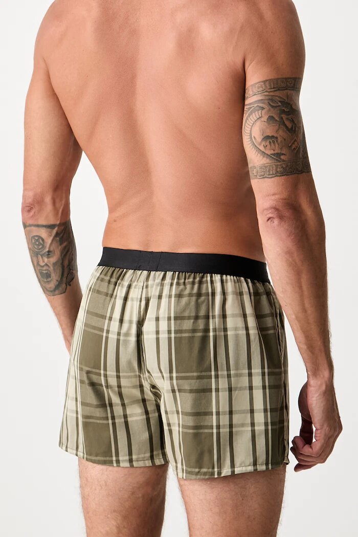 BOSS боксерки мъжки от памук 2P Boxer Shorts EW 2 броя зелени 50535781