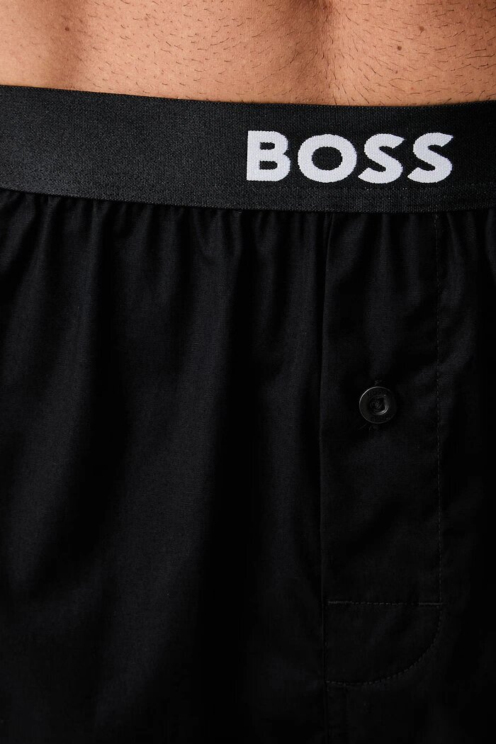 BOSS боксерки мъжки от памук 2P Boxer Shorts EW 2 броя зелени 50535781