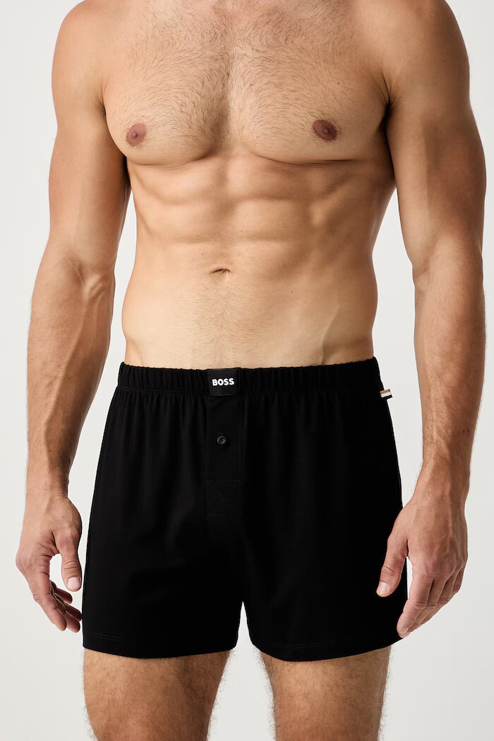 BOSS боксерки мъжки от памук с еластан 2P Jersey Boxer 2 броя многоцветни 50544380
