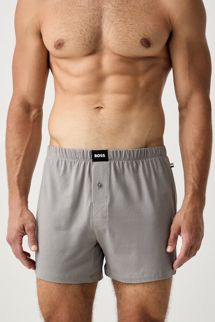BOSS боксерки мъжки от памук с еластан 2P Jersey Boxer 2 броя многоцветни 50544380