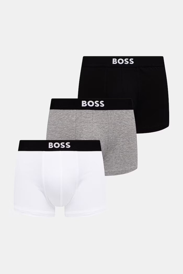 BOSS боксерки мъжки от памук с еластан Trunk 3P ONE 3 броя многоцветни 50544263